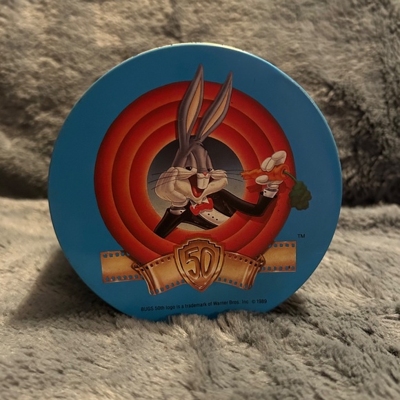 Vintage 1989 Brach's Happy Birthday Bugs Bunny Tin 50th Anniversary Advertising - Picture 5 of 7